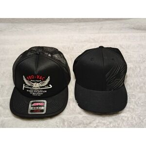 Set Of 2 Trucker Hat Otto Cap Pro Vac + Stars 210 Fitted By Flexfit  Sz S/M